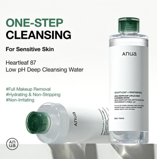 Anua Heartleaf Low pH Deep Cleansing Water